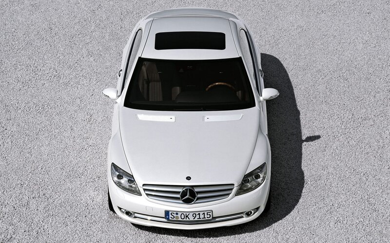 white mercedes-benz car