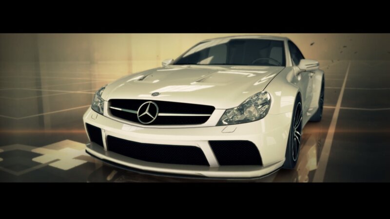 White Mercedes-benz Car — Dramatic, 3d Render