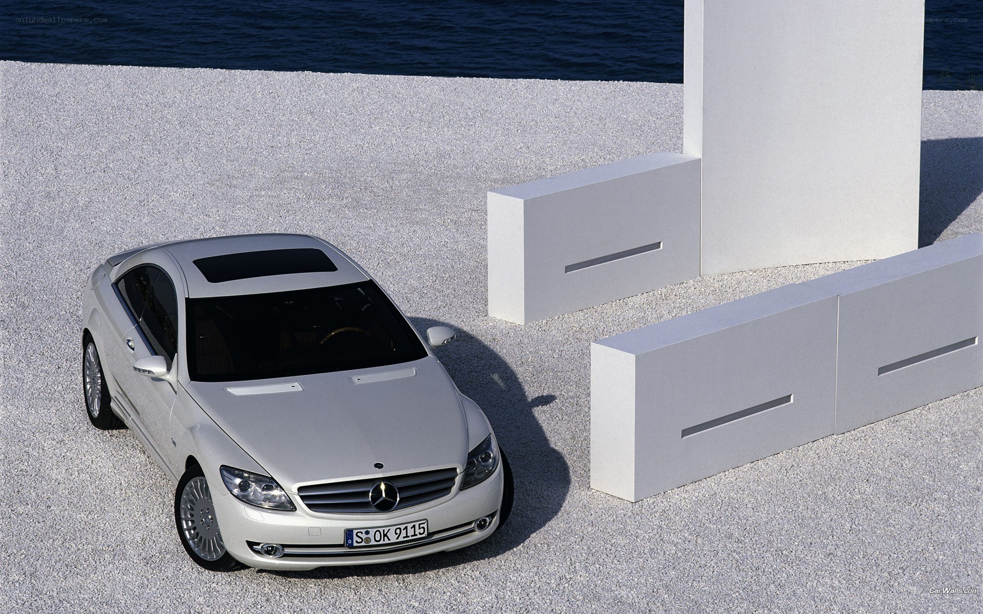 White Mercedes-Benz CL-Class