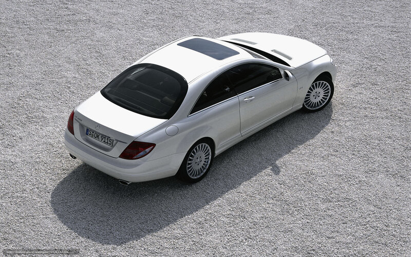White Mercedes-Benz CL-Class — Neutral