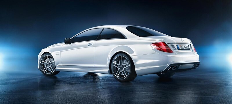 White Mercedes-Benz CL500