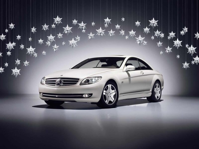 White Mercedes-Benz CL500