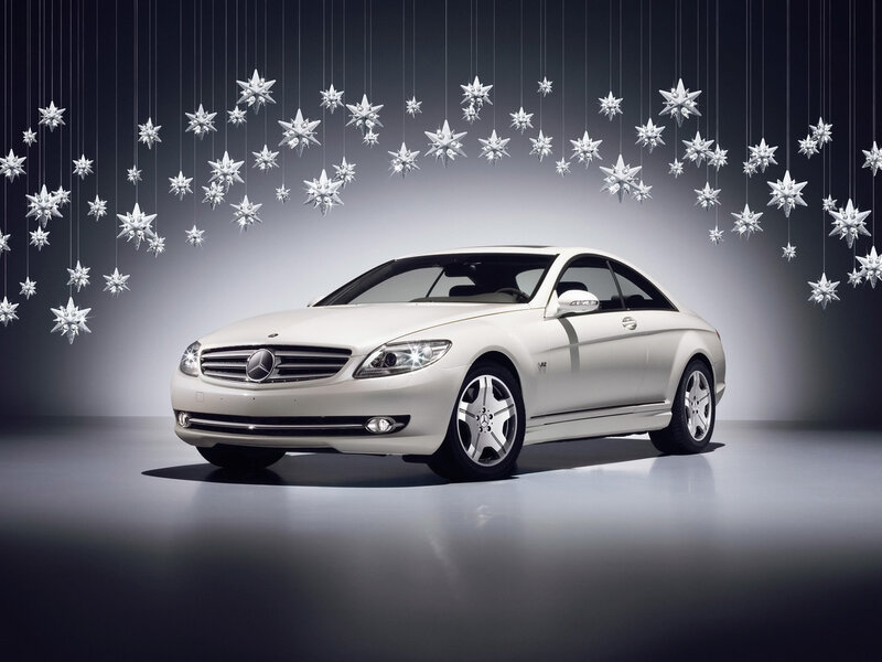 White Mercedes-Benz CL500