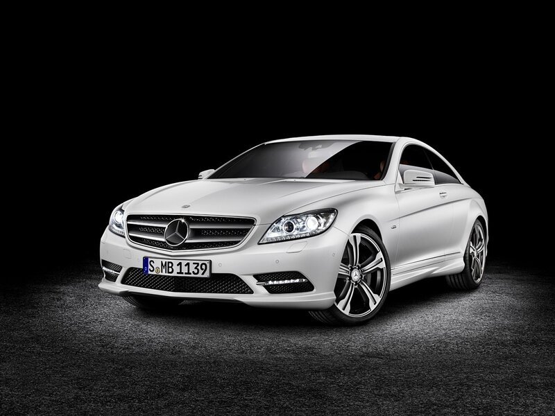 White Mercedes-Benz CL500