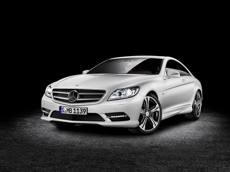 White Mercedes-Benz CL500