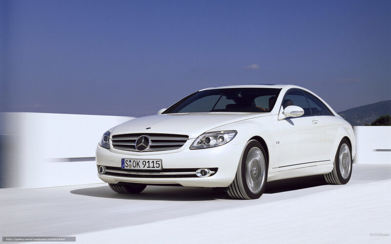 White Mercedes-Benz CL500