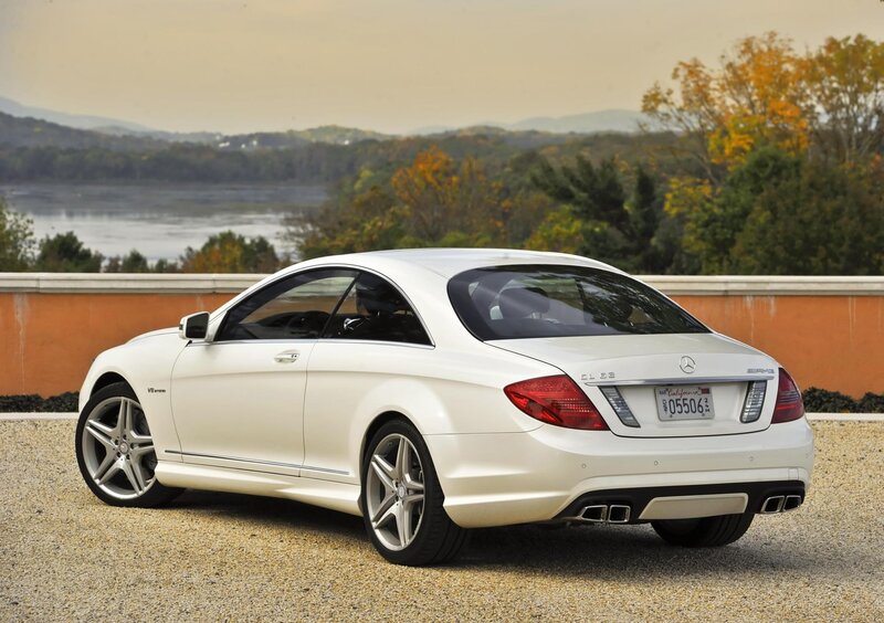 White Mercedes-Benz CL55 AMG