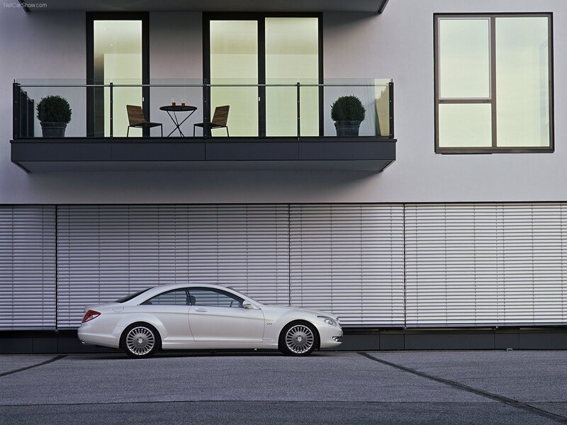 White Mercedes-Benz CL55 AMG