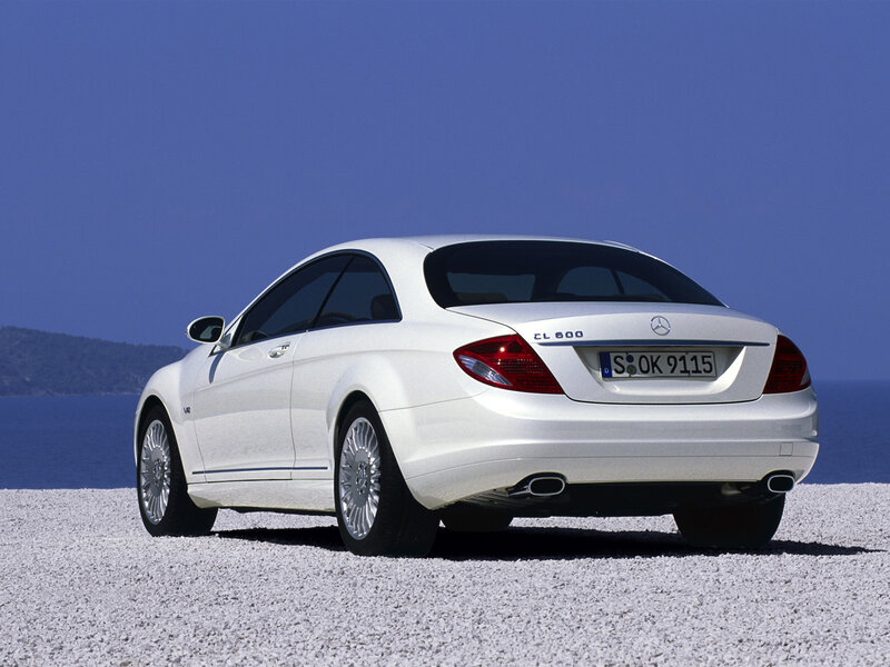 White Mercedes-Benz CL600