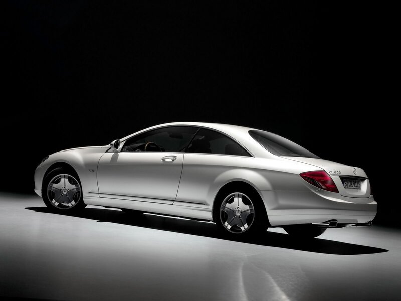 White Mercedes-benz Cl600 — Silver