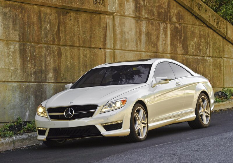 White Mercedes-Benz CL63 AMG