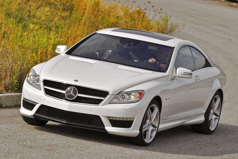White Mercedes-Benz CL63 AMG
