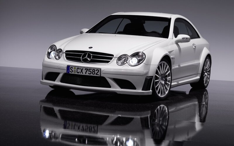 White Mercedes-Benz CLK DTM AMG