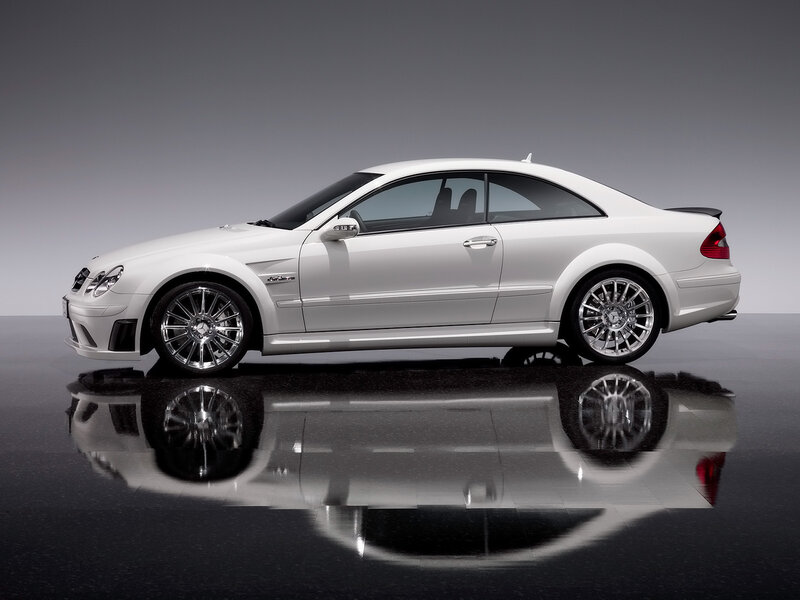White Mercedes-Benz CLK DTM AMG