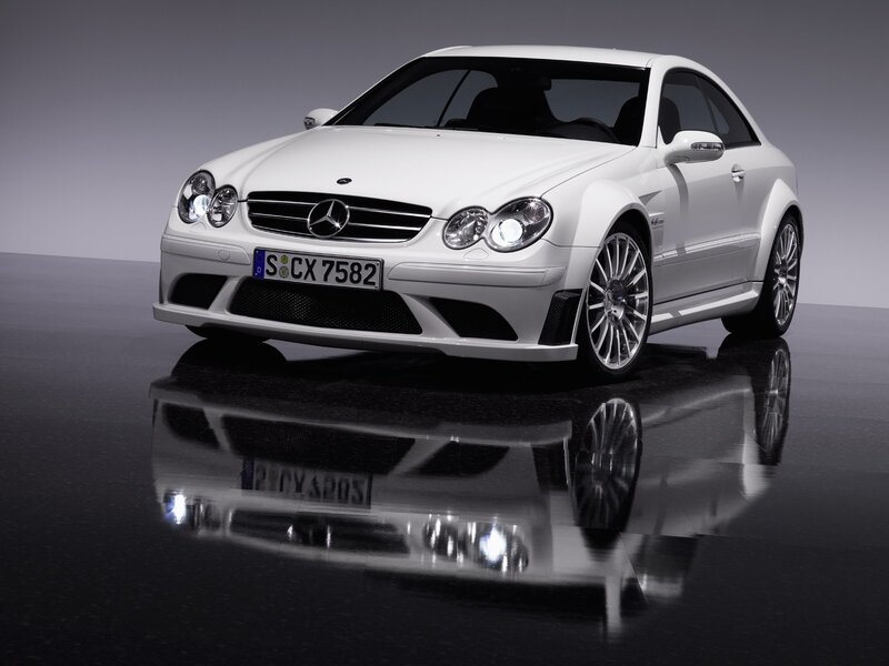 White Mercedes-Benz CLK DTM AMG