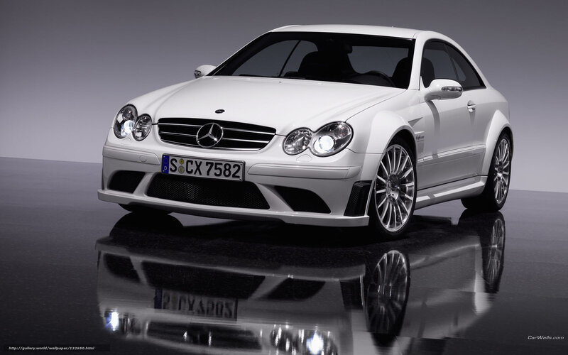 White Mercedes-Benz CLK DTM AMG