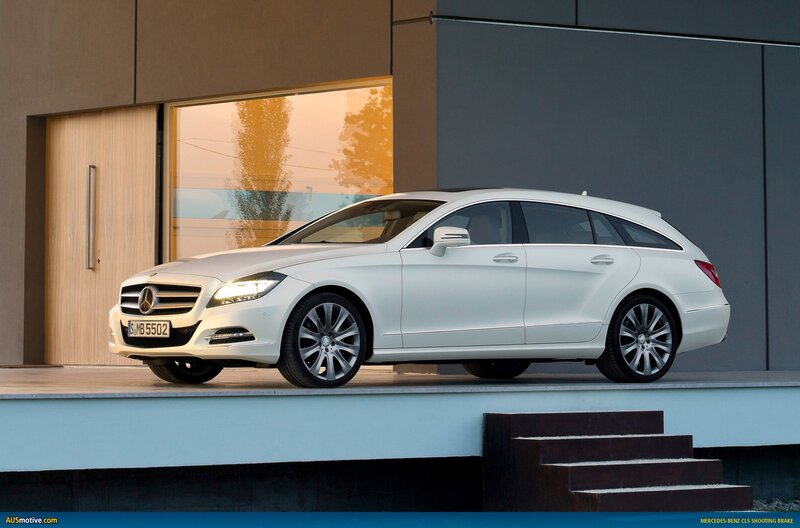 White Mercedes-Benz CLS Shooting Brake
