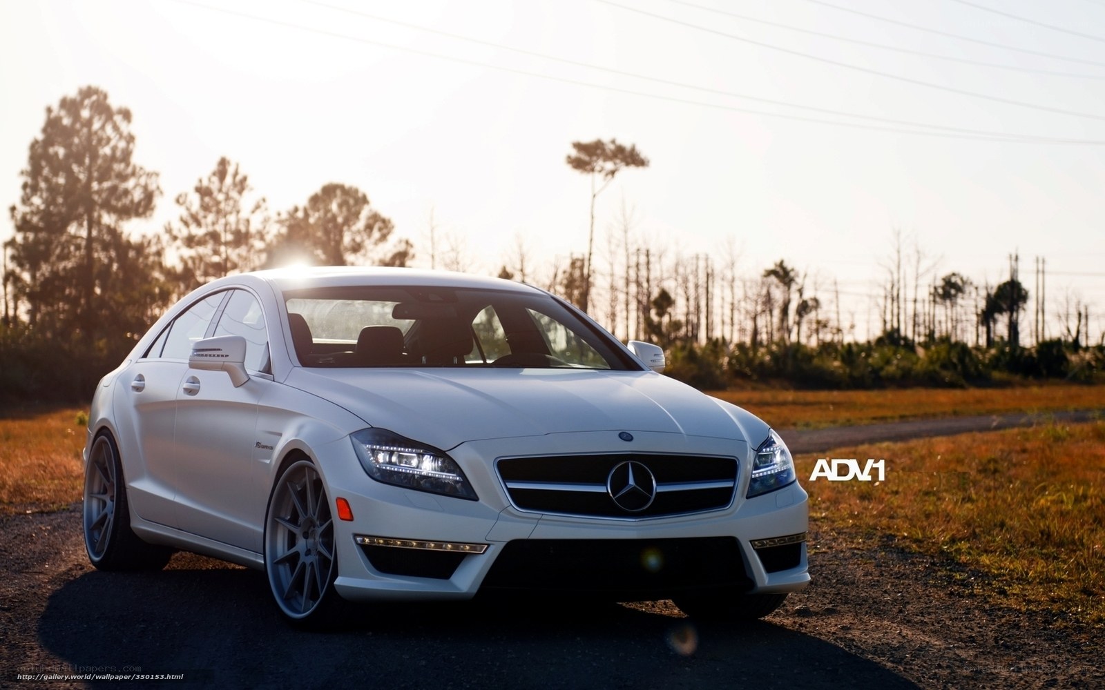 white mercedes-benz cls