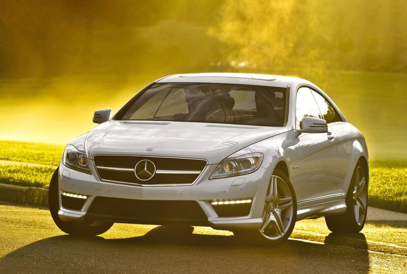 White Mercedes-Benz CLS63 AMG