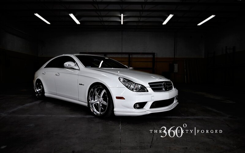 White Mercedes-Benz CLS63 AMG