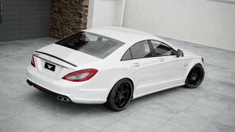 white mercedes-benz cls63 amg
