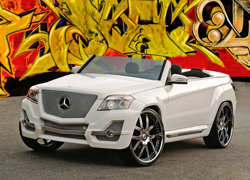 White Mercedes-Benz convertible