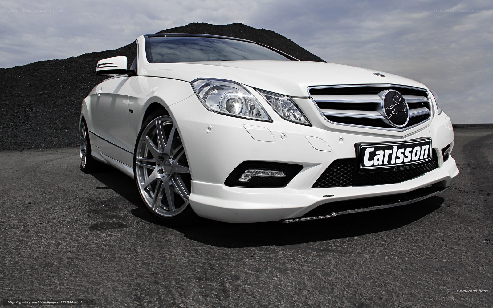 white mercedes-benz convertible