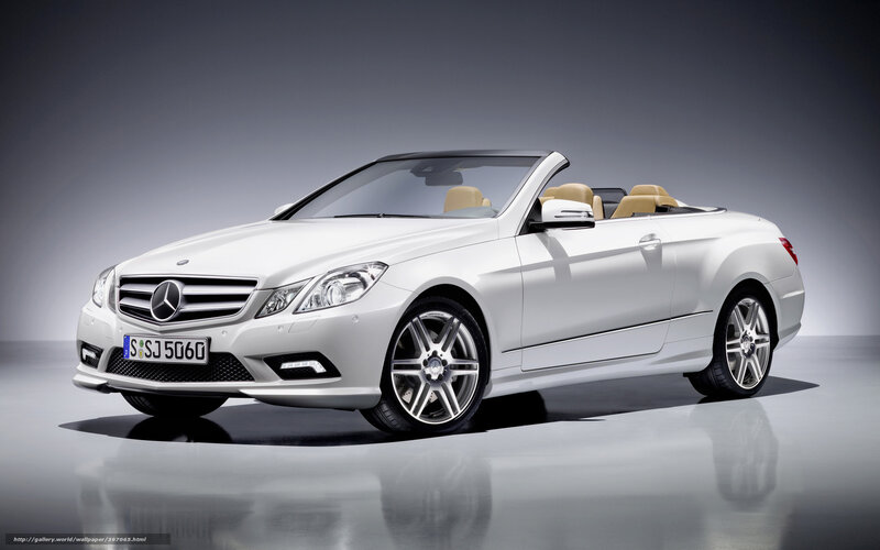White Mercedes-benz Convertible — Dramatic