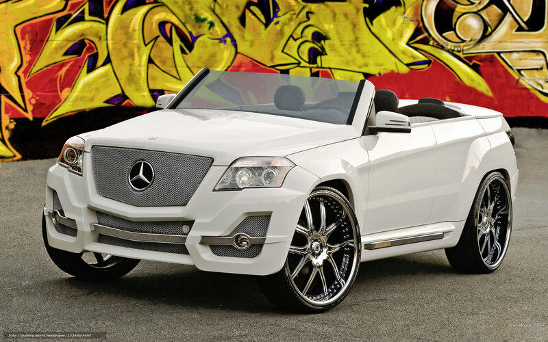 White Mercedes-Benz convertible