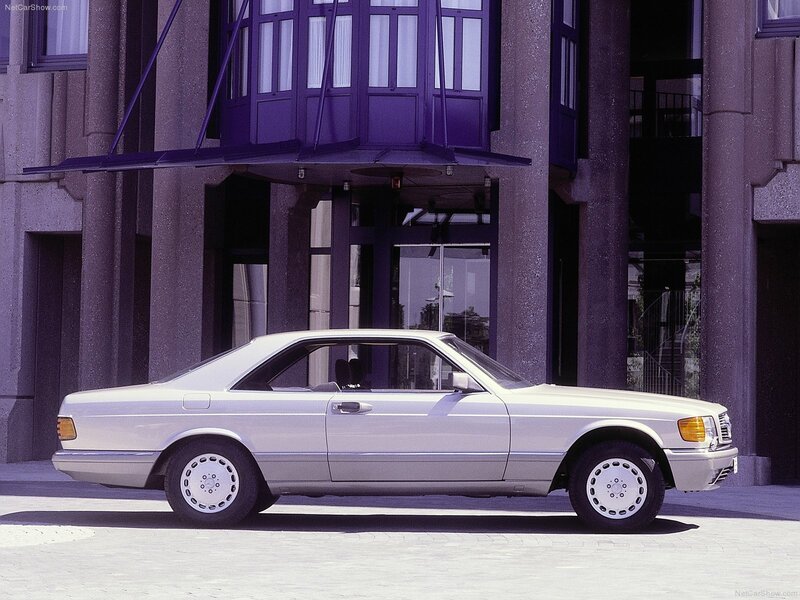 White Mercedes-Benz coupe