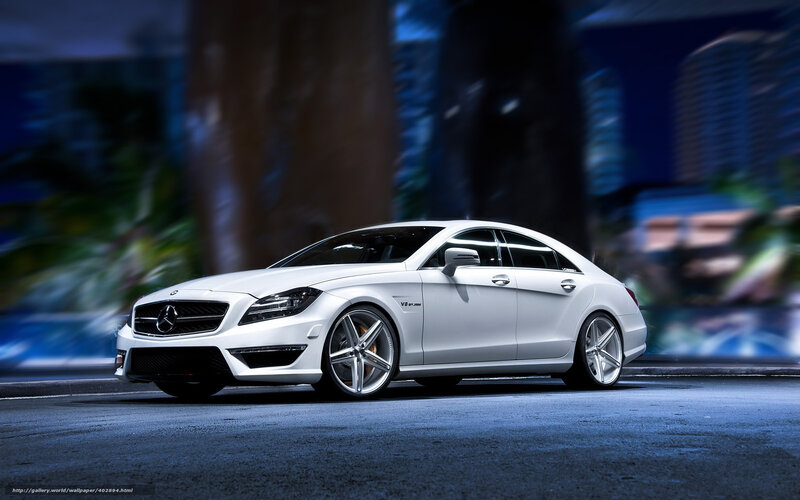 White Mercedes-benz Coupe — Dramatic, Night, Photograph, Car