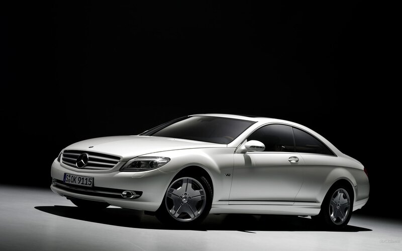 White Mercedes-benz Coupe — Dramatic, Photograph, Car, License Plate, Wheel