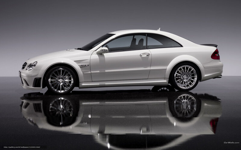 White Mercedes-benz Coupe — Dramatic, Photograph, Car, Reflection