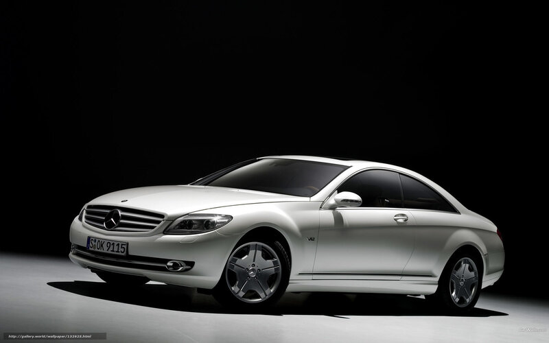 White Mercedes-benz Coupe — Dramatic, Photograph, Car