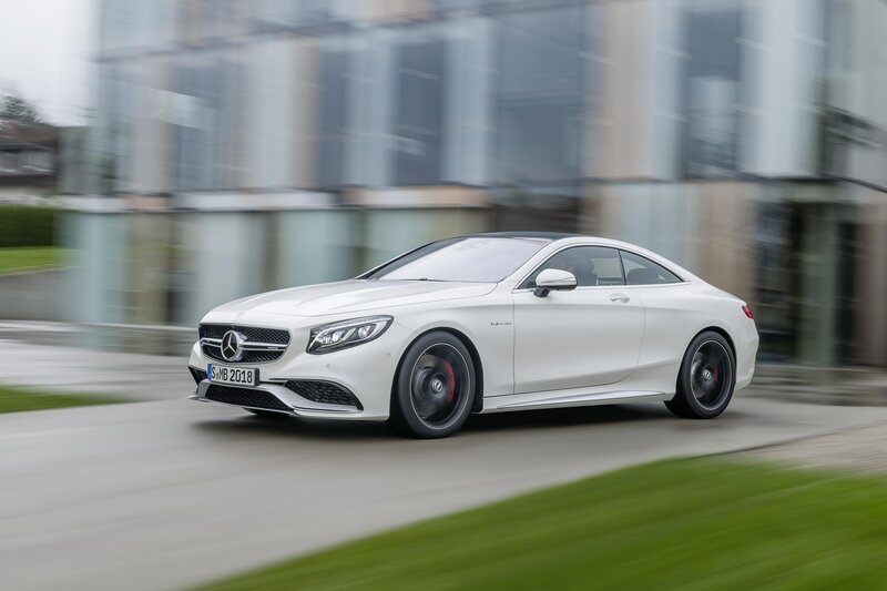White Mercedes-benz Coupe — Dynamic, Photograph, Car