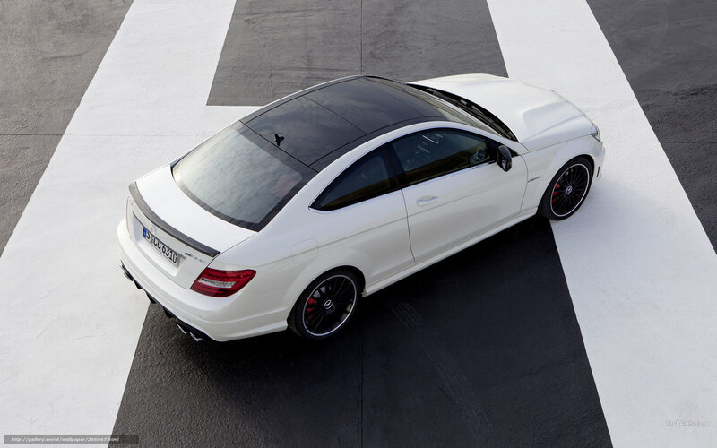 White Mercedes-benz Coupe — Dynamic, Photograph