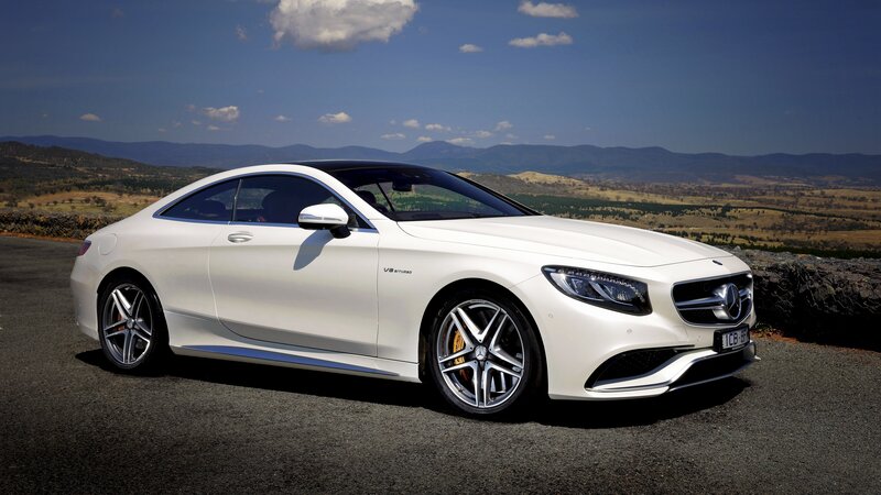 White Mercedes-Benz Coupe — Serene, Afternoon, Photograph, Car