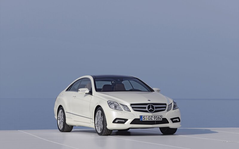 White Mercedes-benz Coupe — Serene, Photograph, Car, License Plate