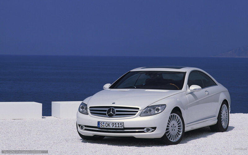 White Mercedes-benz Coupe — Serene