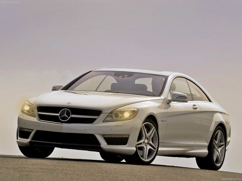 White Mercedes-benz Coupe — Silver