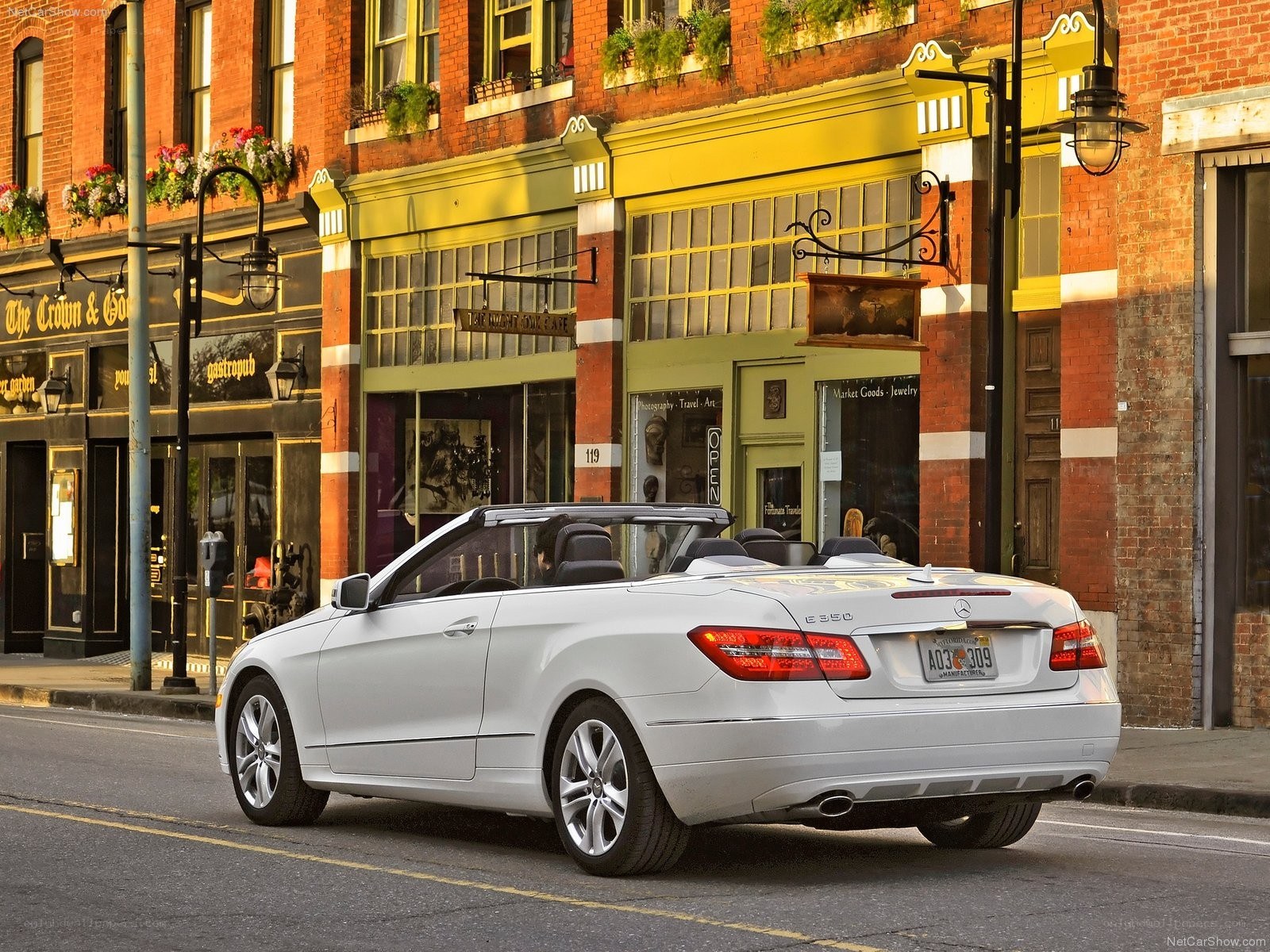 White Mercedes-Benz E-Class Cabriolet