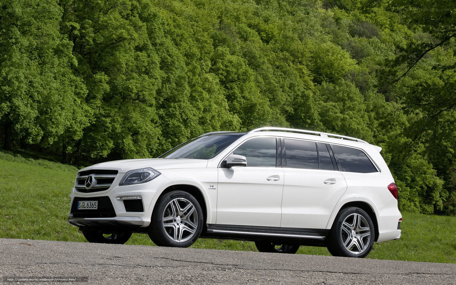 White Mercedes-Benz GL550 SUV