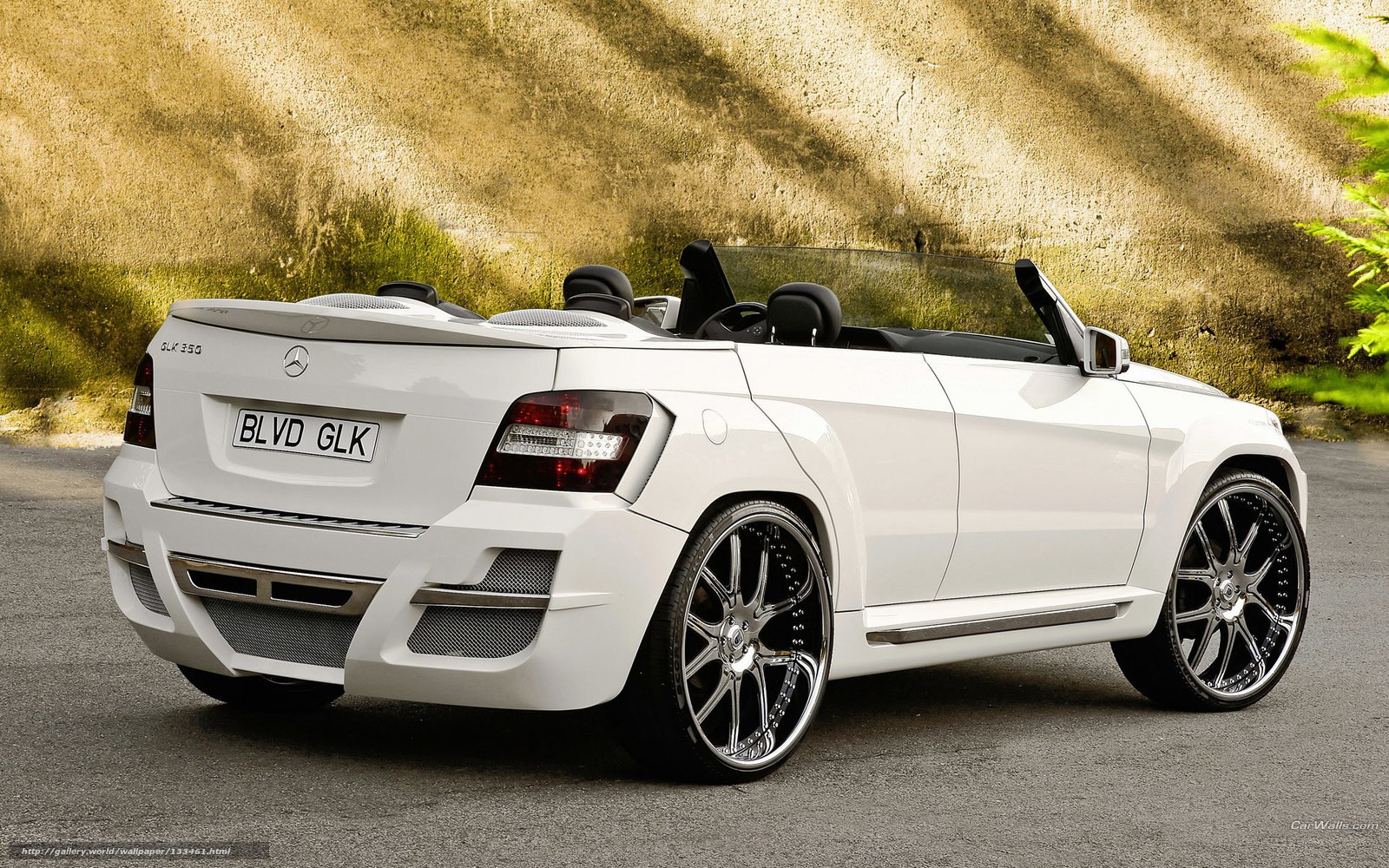 white mercedes-benz glk 350 convertible
