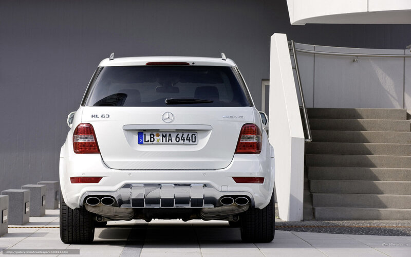 White Mercedes-benz Ml 63