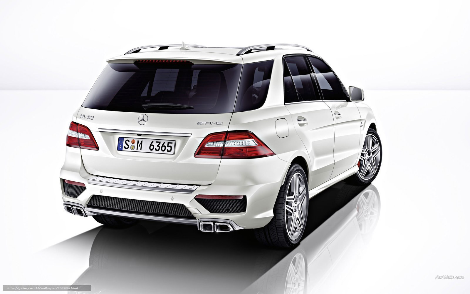 white mercedes-benz ml63 amg