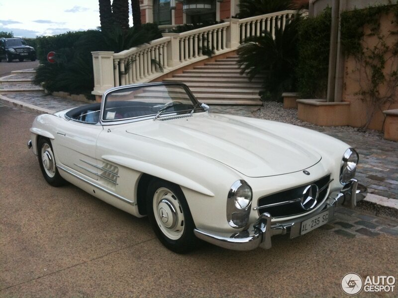 White Mercedes-benz Roadster