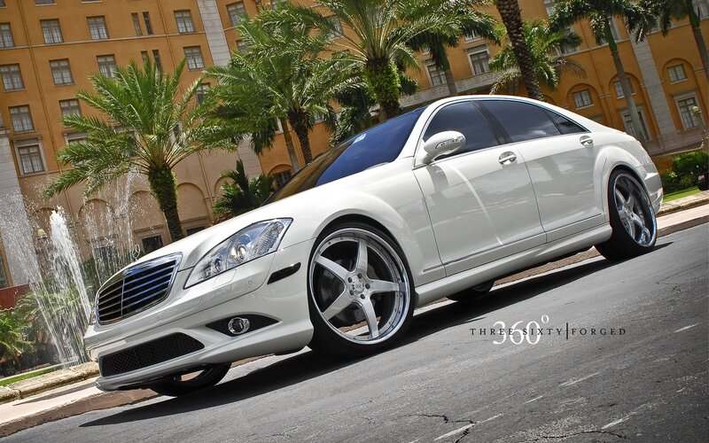 White Mercedes-Benz S-Class sedan