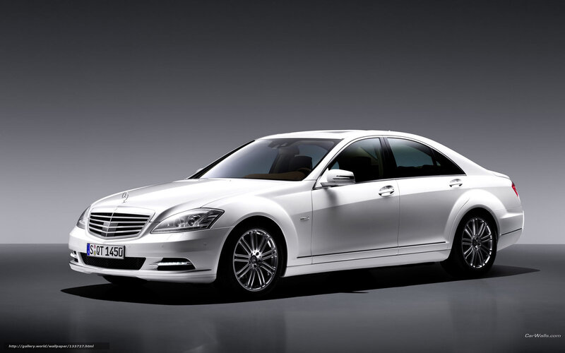 White Mercedes-Benz S-Class