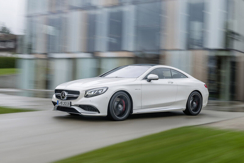 White Mercedes-Benz S63 AMG Coupe