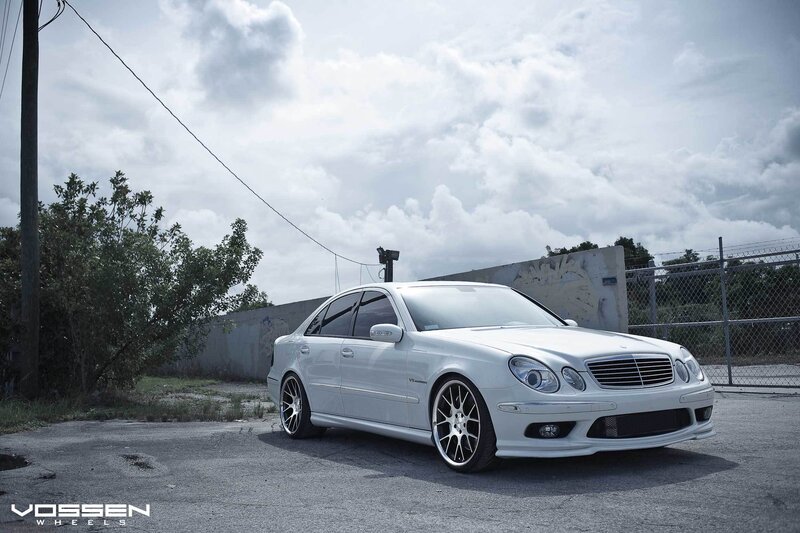 White Mercedes-benz Sedan — Dramatic, Afternoon